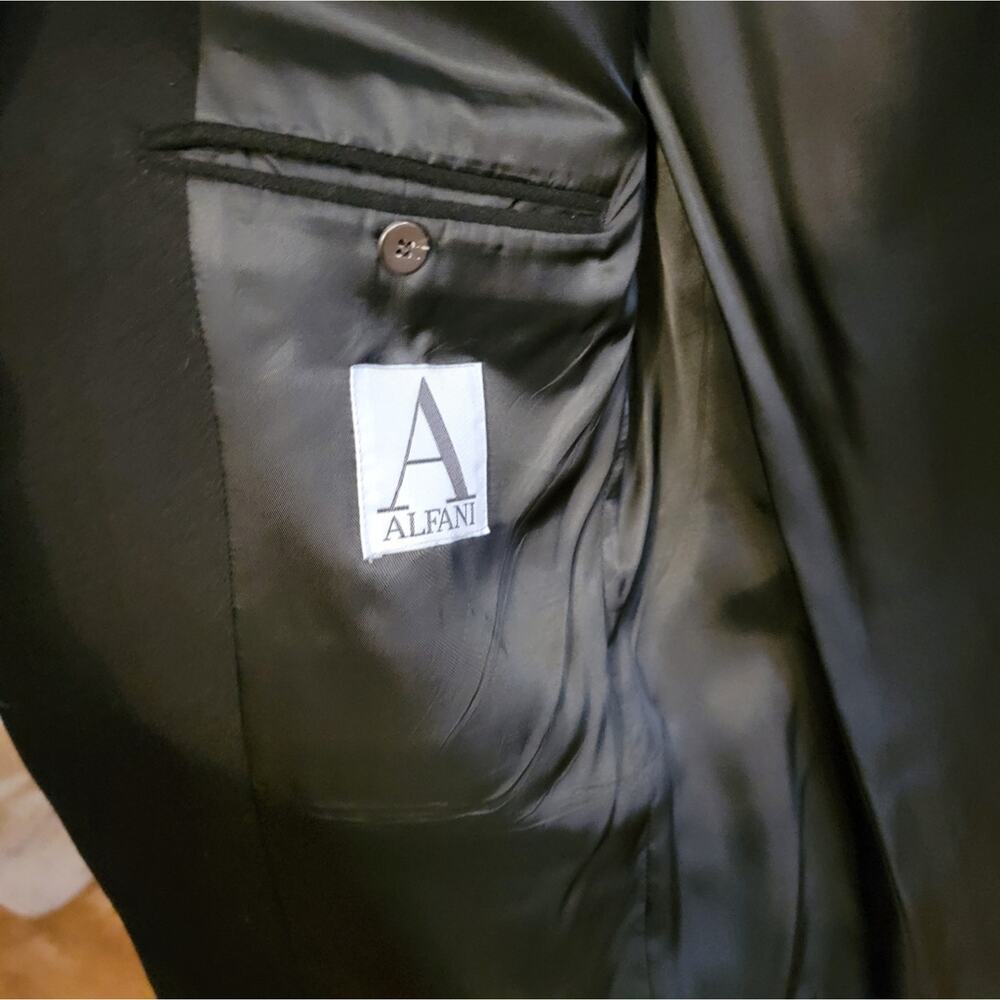 Mens 42R Alfani Made by Macys Black Blazer - Picture 6 of 11